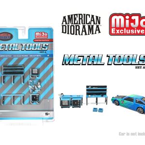 *PREORDEN* American Diorama 1:64 Metal Tools Set A Blue