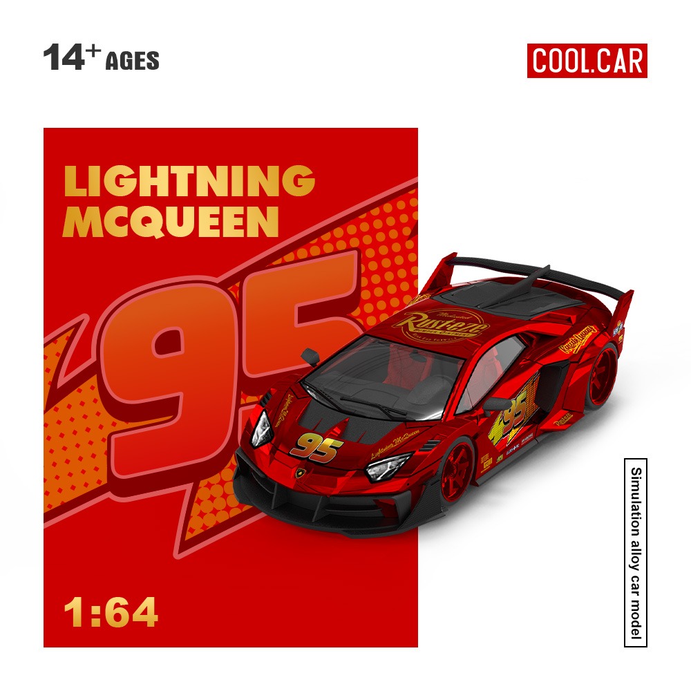 *PREORDEN* Cool Car 1:64 Lamborghini GT EVO Lightning McQueen - Imagen 3