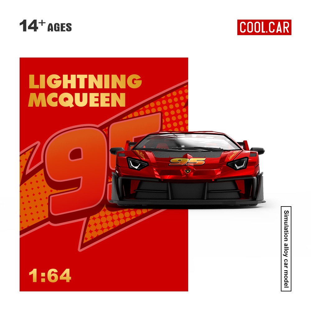 *PREORDEN* Cool Car 1:64 Lamborghini GT EVO Lightning McQueen - Imagen 6
