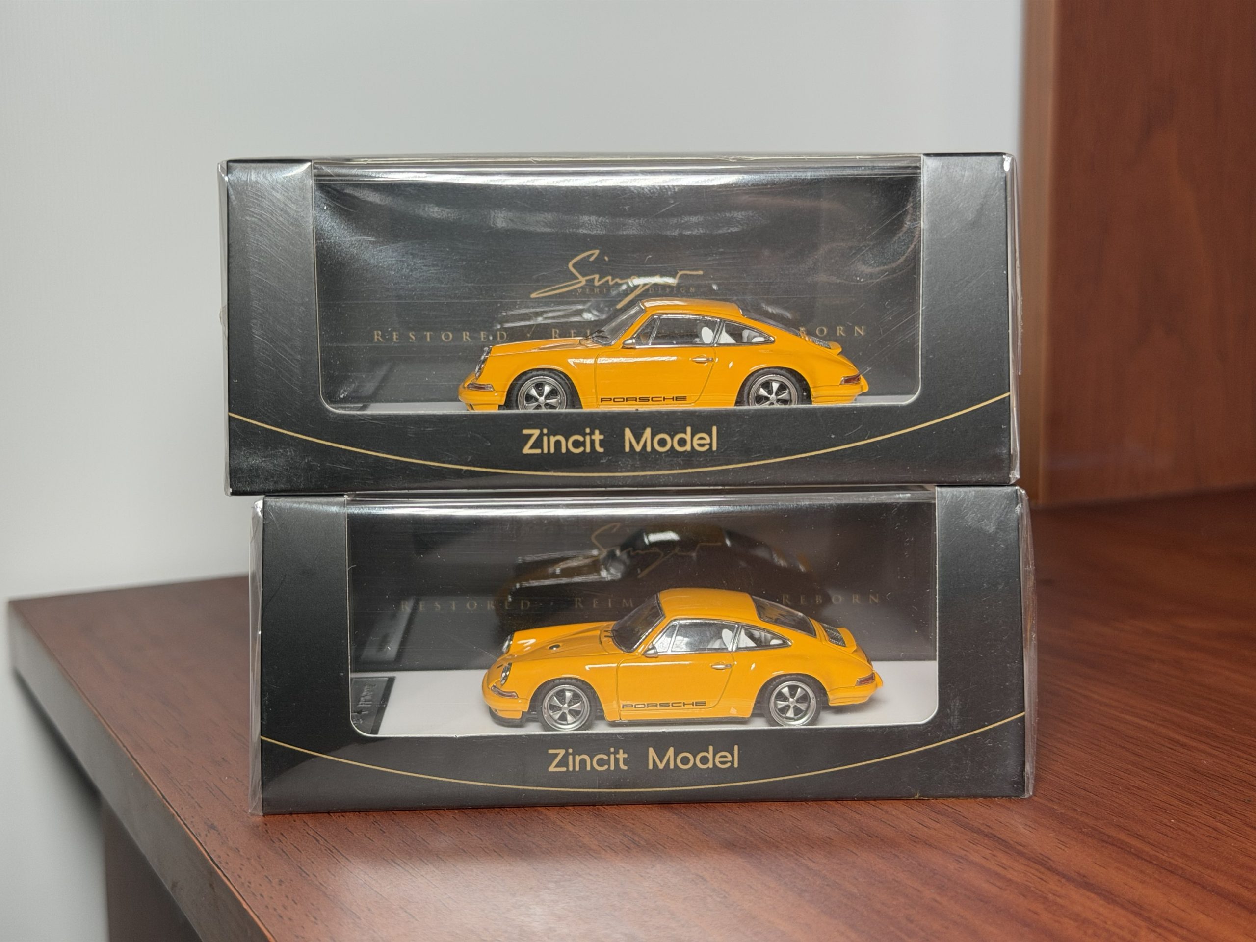 Zincit Model 1:64 Porsche 911 Singer Coupe Amarillo | HW Bogotá