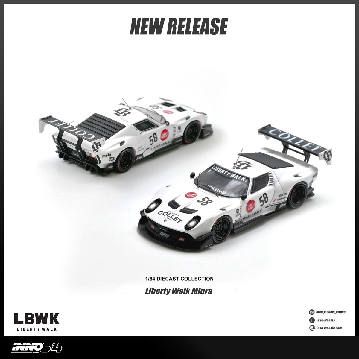 *PREORDEN* INNO64 Lamborghini LB-Silhouette WORKS Miura GT - Imagen 2