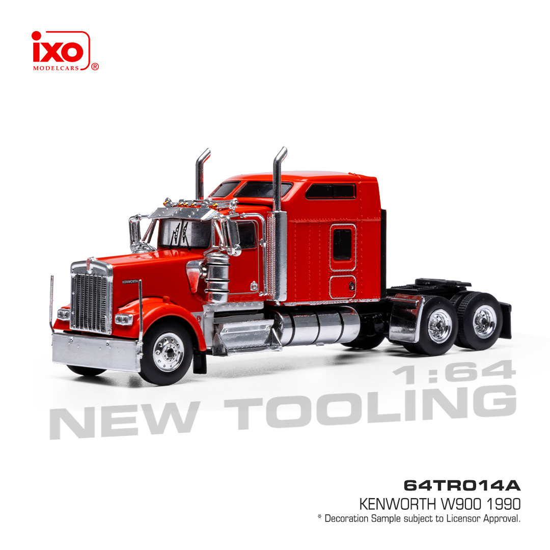*PREORDEN* IXO Models 1:64 1990 Kenworth W900 Roja