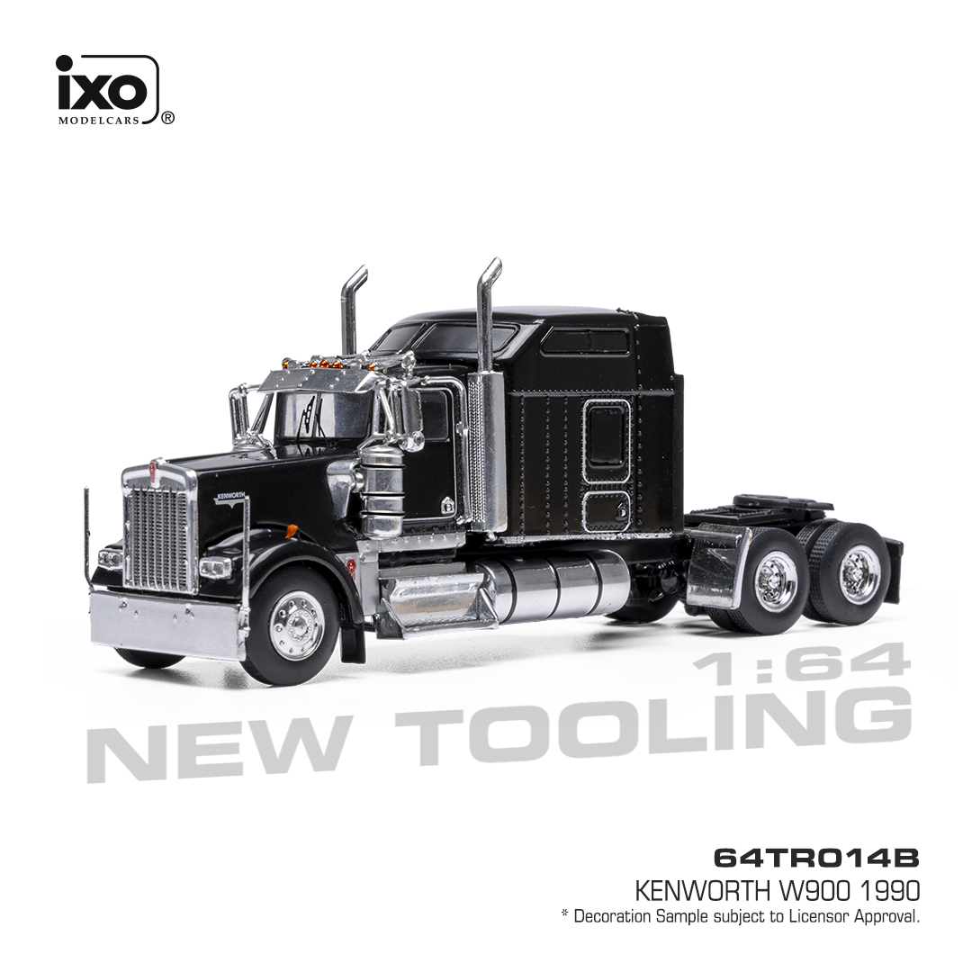 *PREORDEN* IXO Models 1:64 1990 Kenworth W900 - Negra