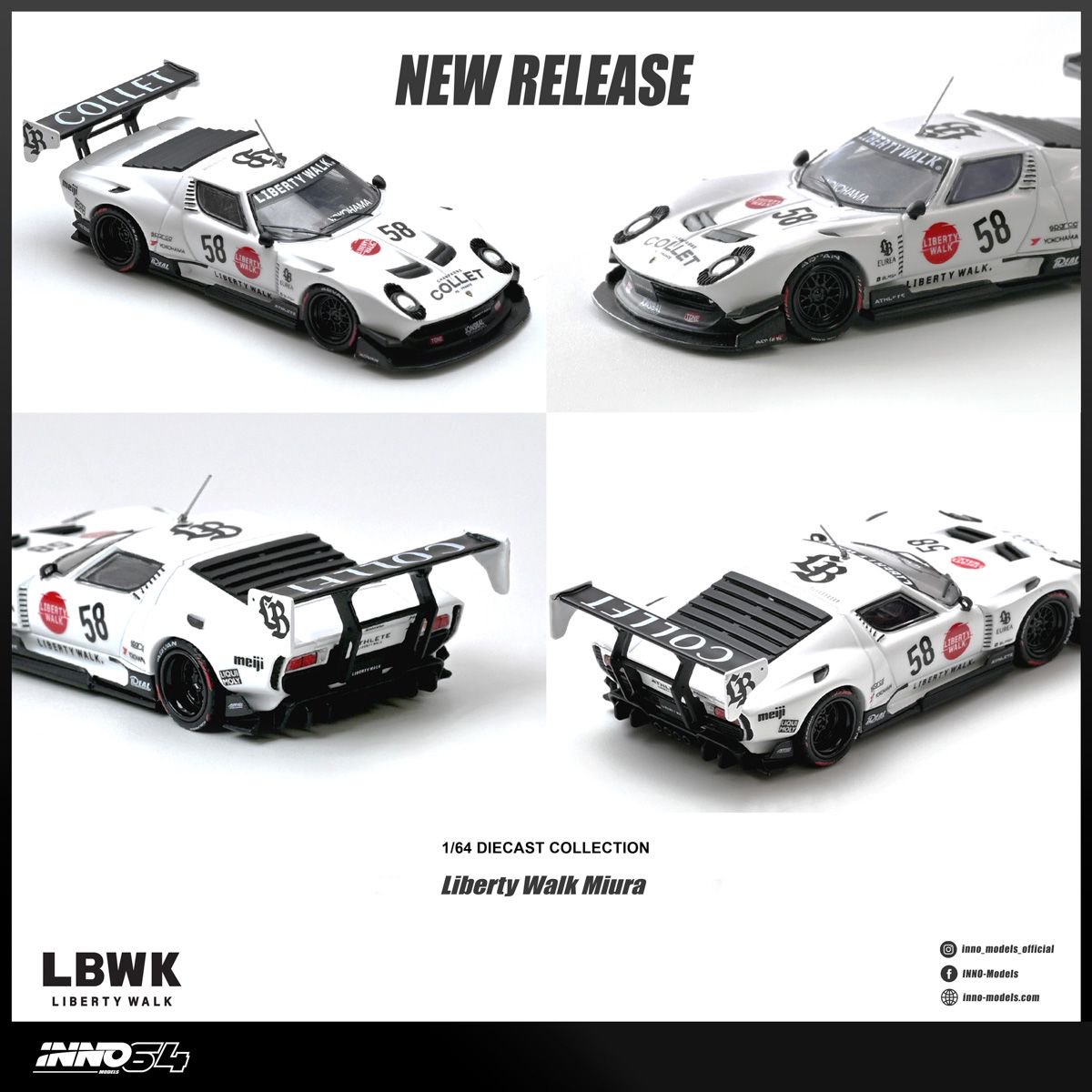 *PREORDEN* INNO64 Lamborghini LB-Silhouette WORKS Miura GT - Imagen 3