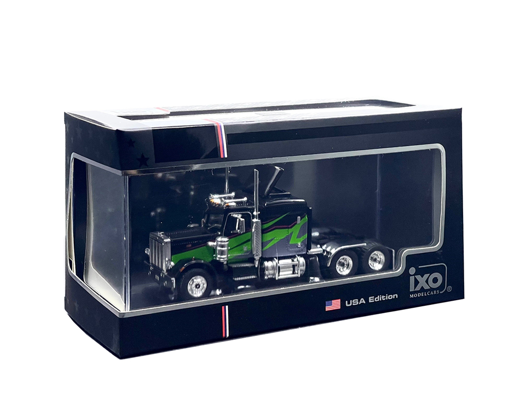 *PREORDEN* IXO Models 1:64 1973 Peterbilt 359 – Black and Lime - Imagen 3