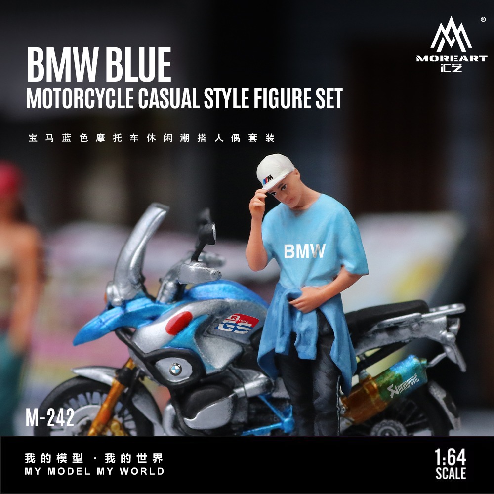*PREORDEN* MoreArt 1:64 BMW Blue 1200 GS + Figura - Imagen 3
