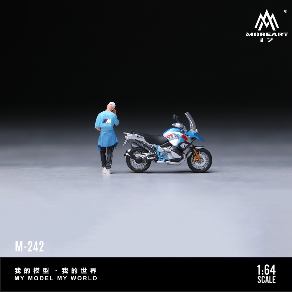 *PREORDEN* MoreArt 1:64 BMW Blue 1200 GS + Figura - Imagen 4