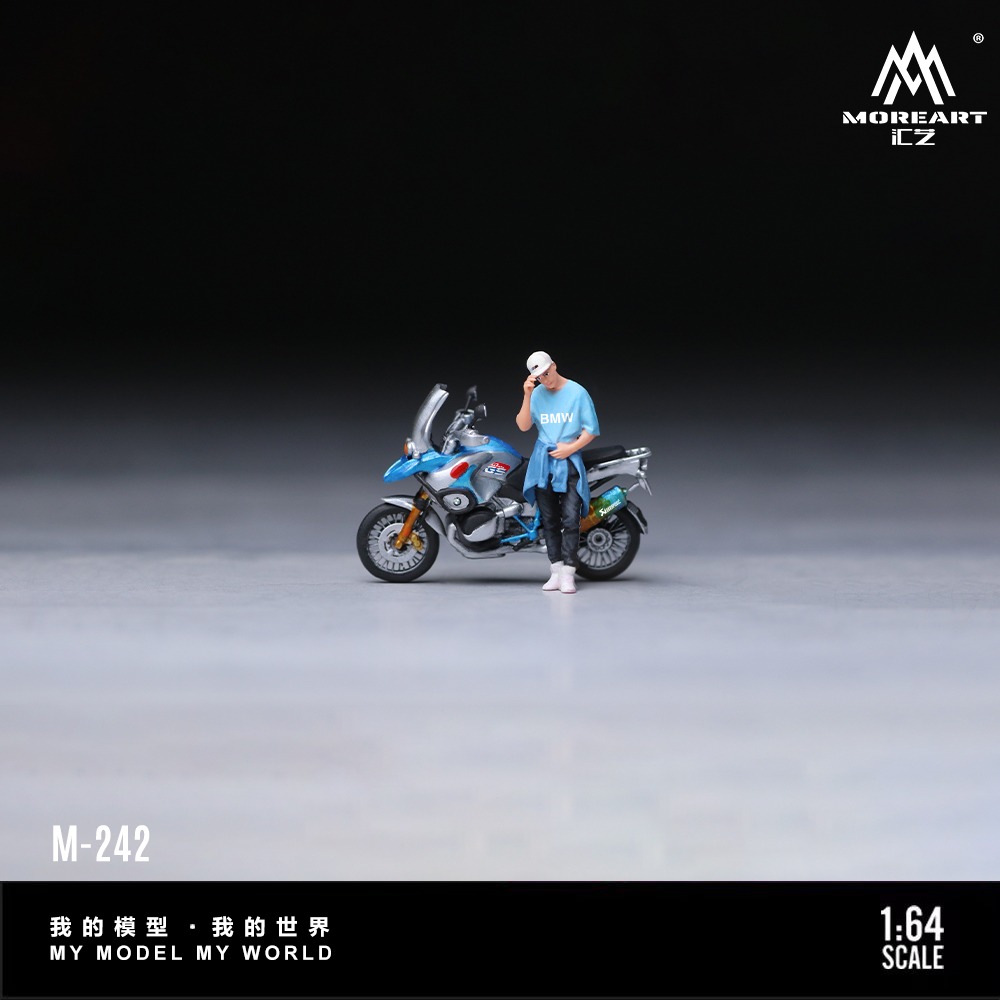 *PREORDEN* MoreArt 1:64 BMW Blue 1200 GS + Figura - Imagen 2
