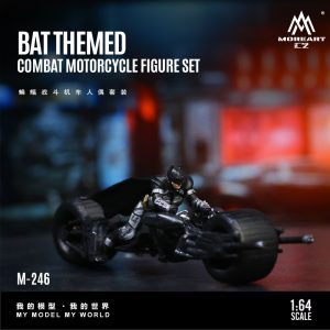 *PREORDEN* MoreArt 1:64 Combat Motorcycle Figure Set Batman
