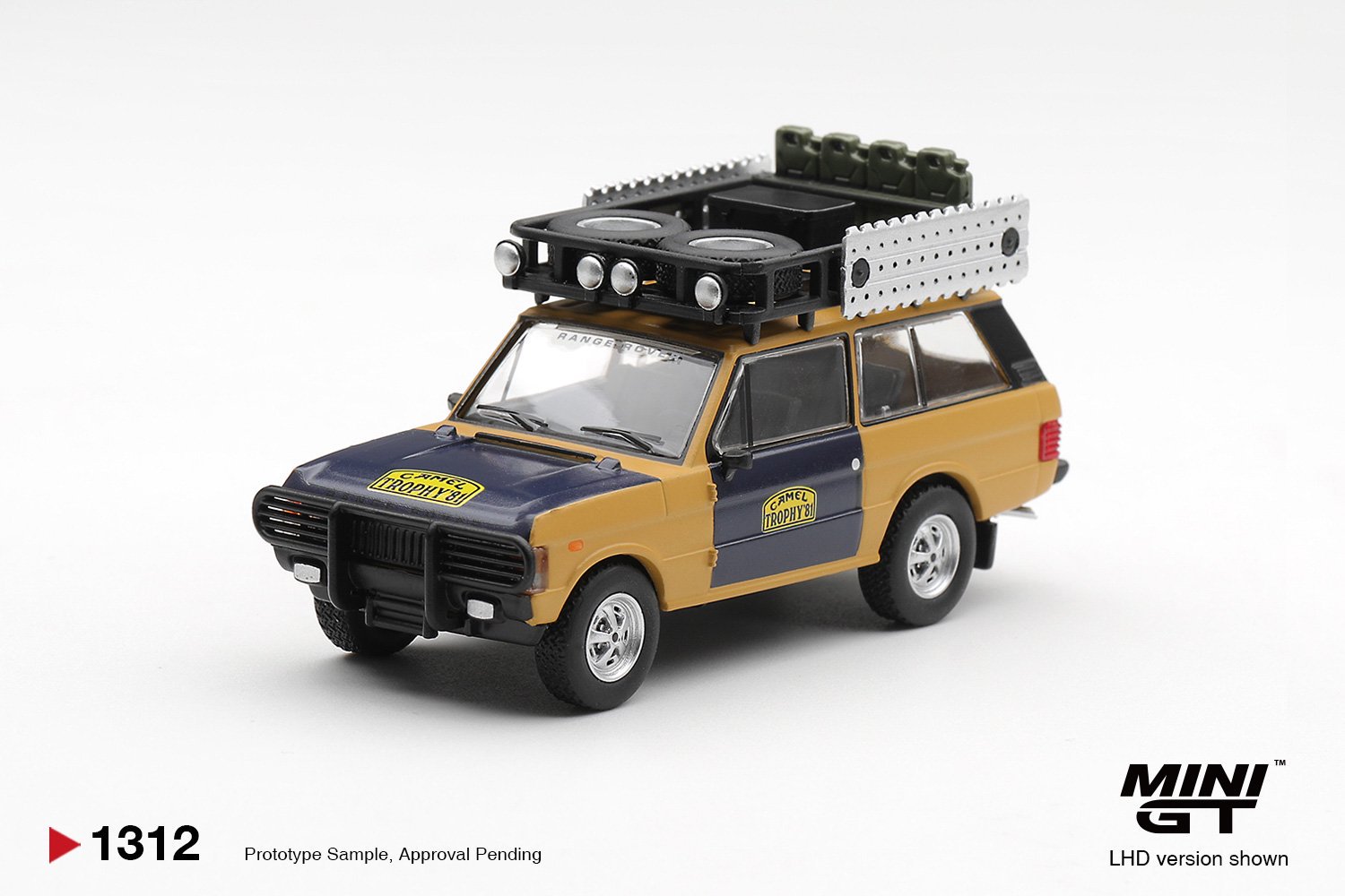*PREORDEN* Mini GT 1:64 Range Rover 1981 Camel Trophy 1981Sumatra H.Fischer & W.Bays