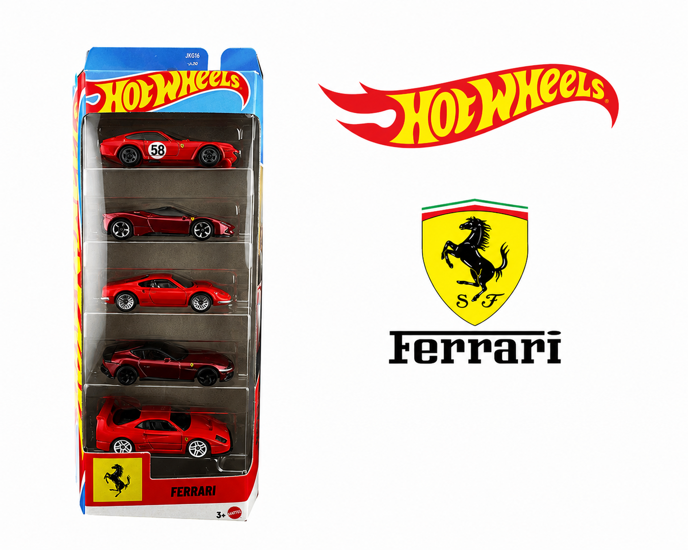 Hot Wheels 1:64 Basic 5 Pack Set 2026 Ferrari