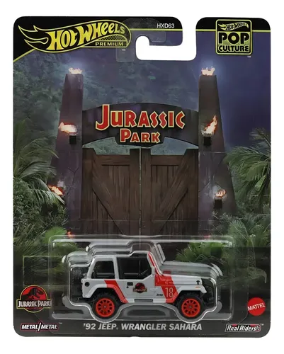 Hot Wheels Premium Jeep Wrangler Sahara Jurassic Park