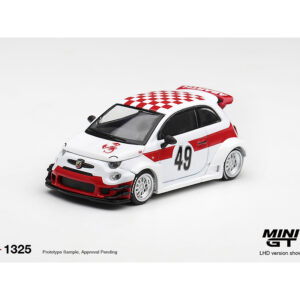 *PREORDEN* Mini GT 1:64 Abarth 595 LB-WORKS x Abas Works 1000 TC Tribute – White