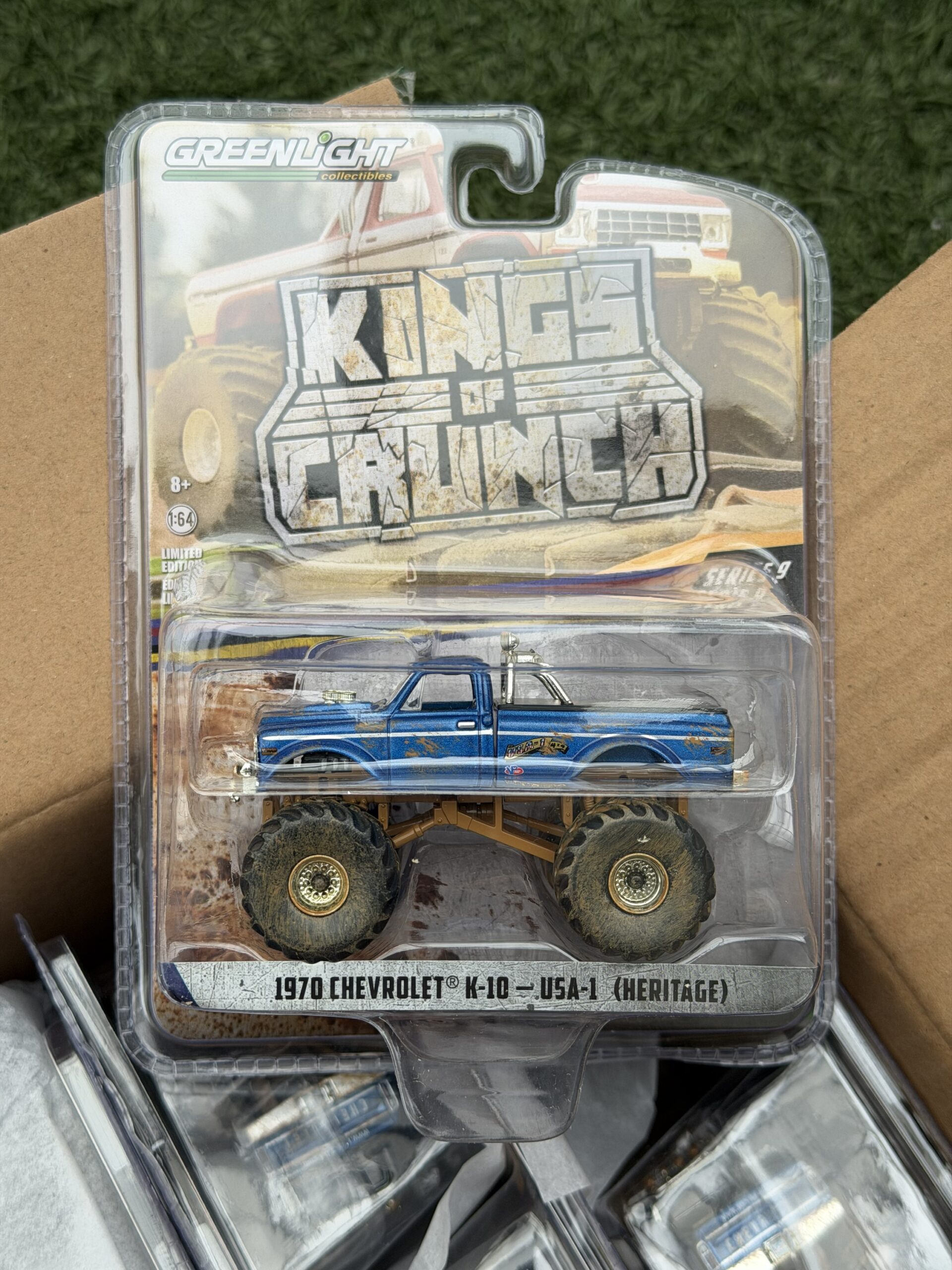 Greenlight 1:64 1970 Chevrolet K-10 Monster Truck USA-1 Versión Sucia