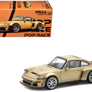 Pop Race 1:64 Porsche 911 SINGER DLS TURBO Dorado