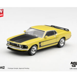 *PREORDEN* Mini GT 1:64 Ford Mustang Boss 302 1969 Amarillo