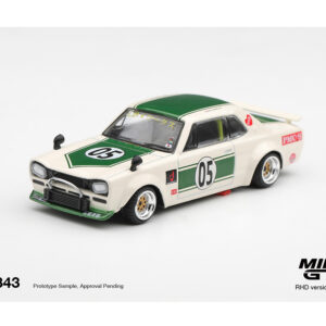*PREORDEN* Mini GT 1:64 Nissan Skyline LB-WORKS “HAKOSUKA” Blanco/Verde