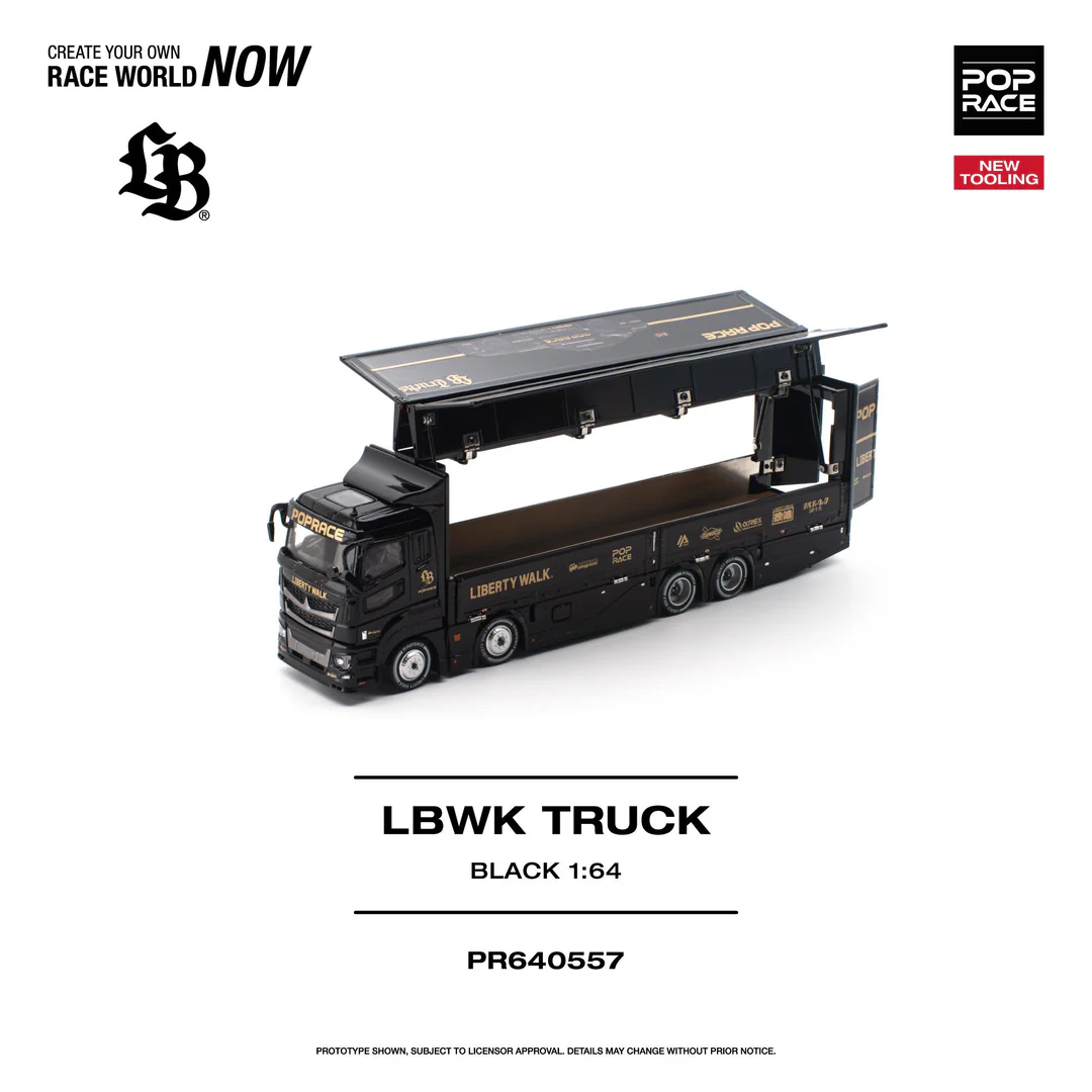 *PREORDEN* Poprace 1:64 LBWK TRUCK BLACK - Imagen 2