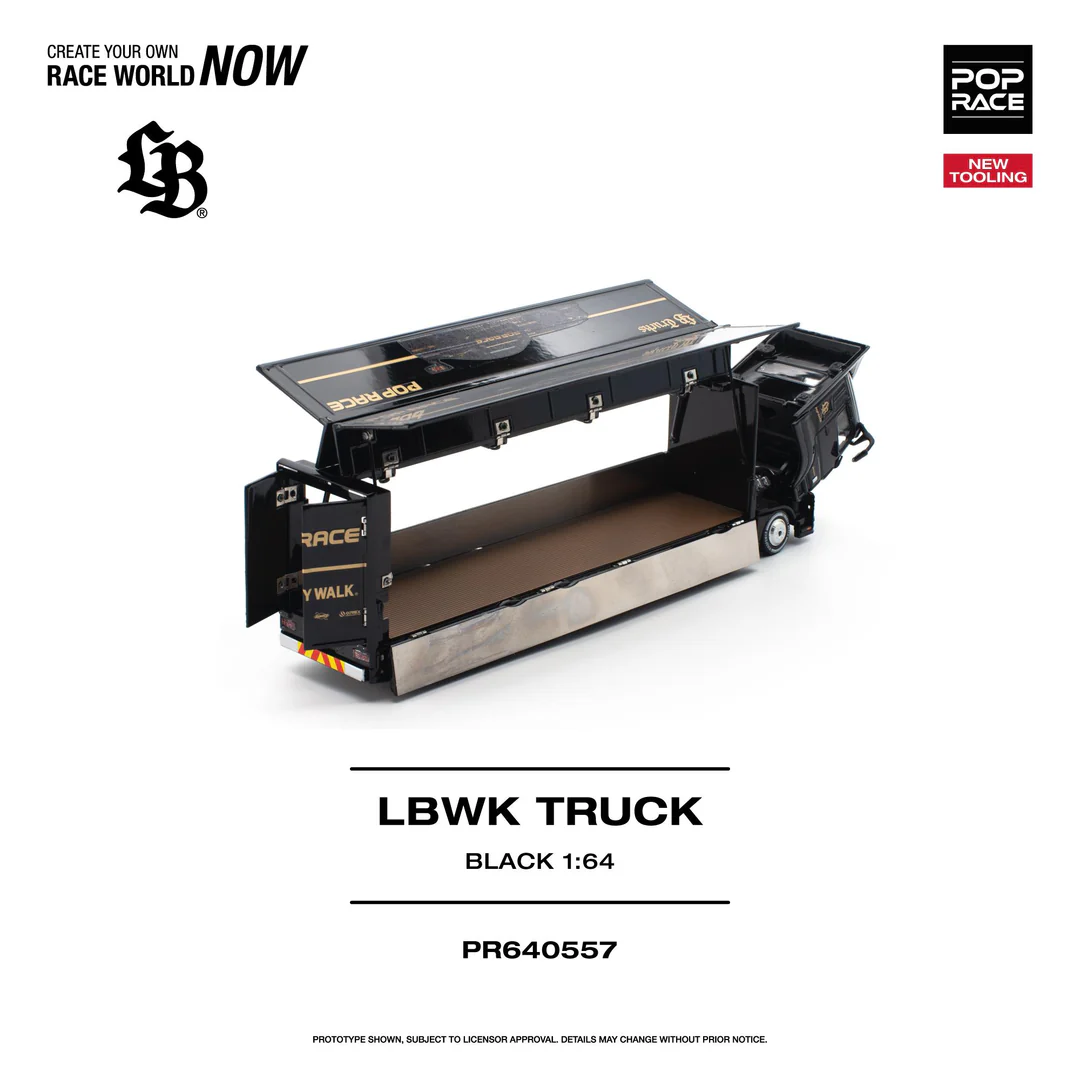 *PREORDEN* Poprace 1:64 LBWK TRUCK BLACK - Imagen 5