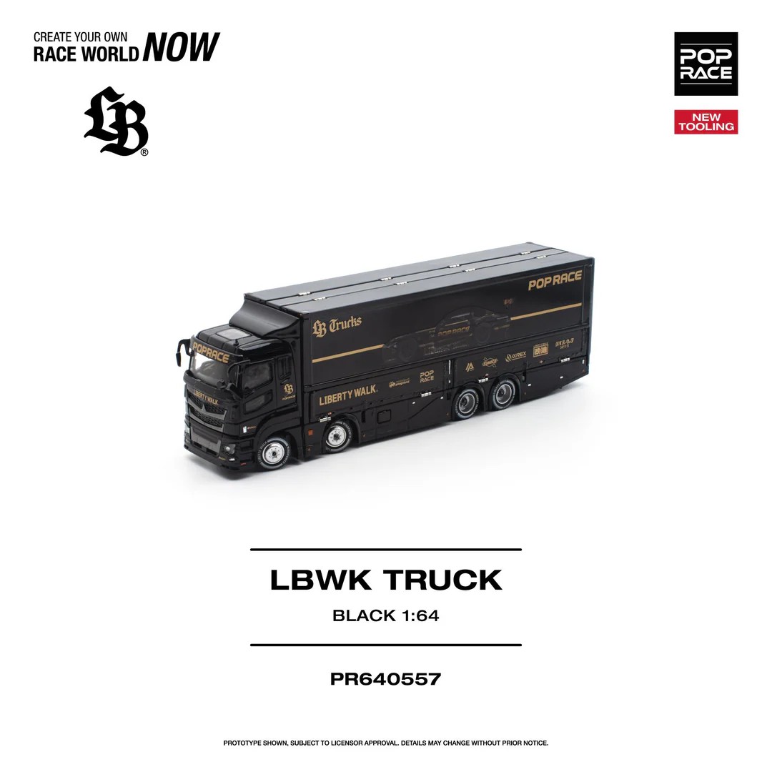 *PREORDEN* Poprace 1:64 LBWK TRUCK BLACK - Imagen 3