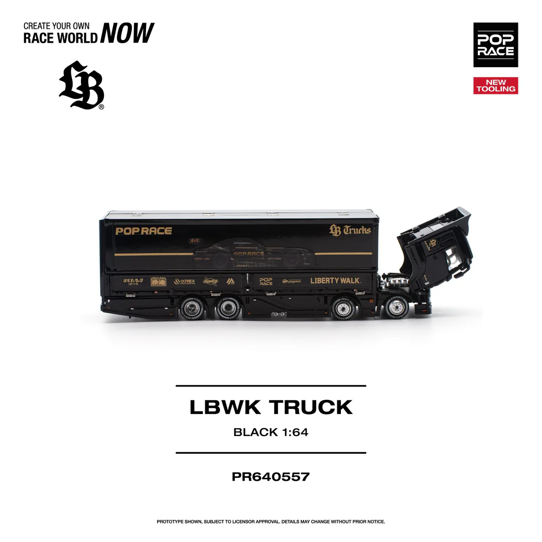 *PREORDEN* Poprace 1:64 LBWK TRUCK BLACK - Imagen 4