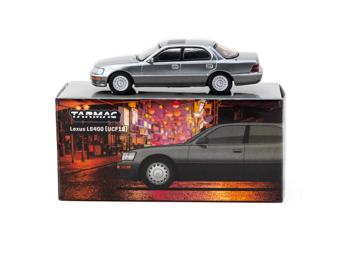 Tarmac Works 1:64 Lexus LS400 (UCF10) Flint Grey - Imagen 2