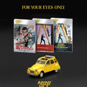 *PREORDENES* Mini GT 1:64 James Bond 007 Citroën 2CV “For Your Eyes Only” Blíster en inglés