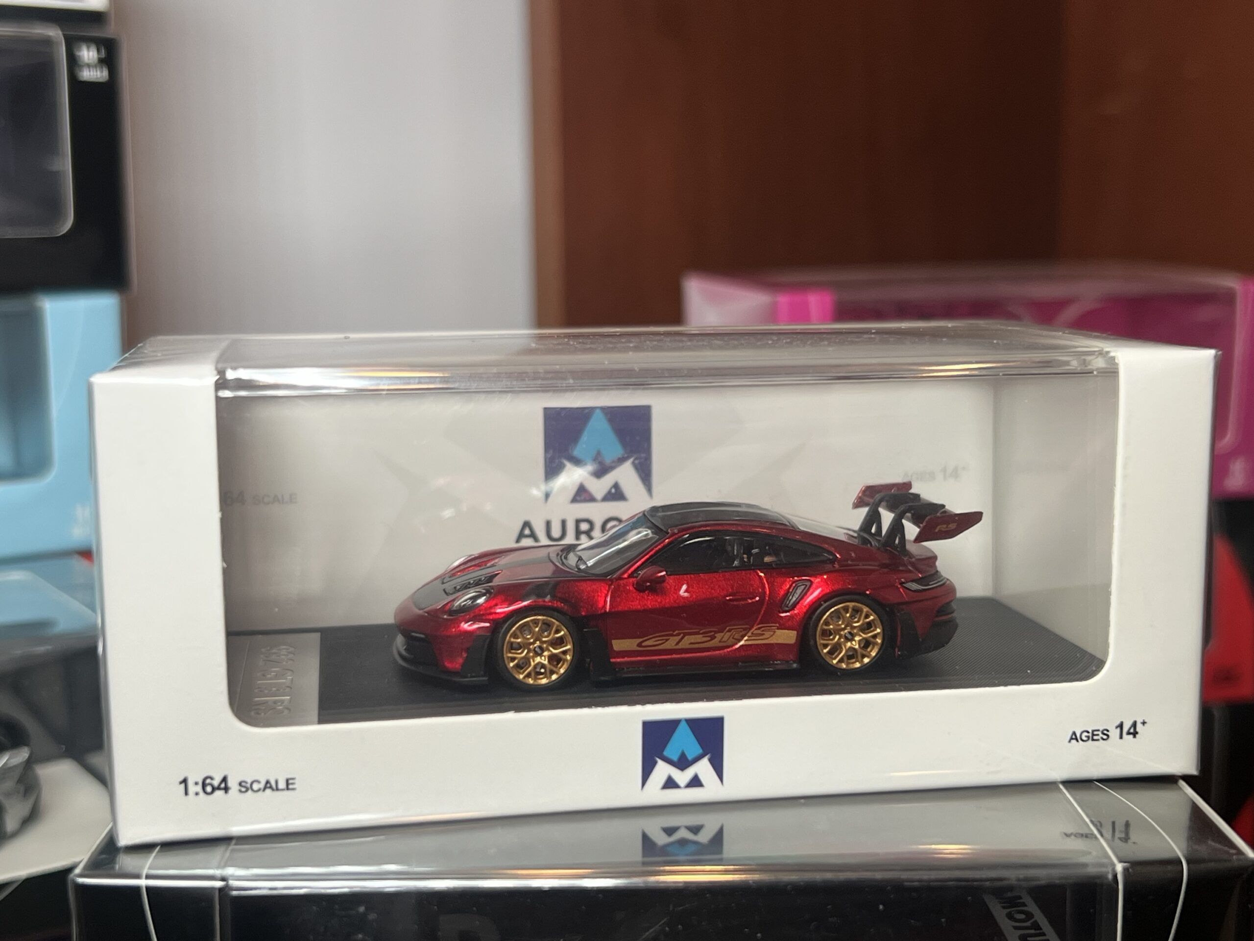 Aurora Model 1:64 Porsche 911 GT3 RS rojo