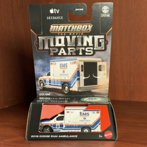 Matchbox 1:64 THE MOVIE Moving Parts 2019 Dodge Ram Ambulance