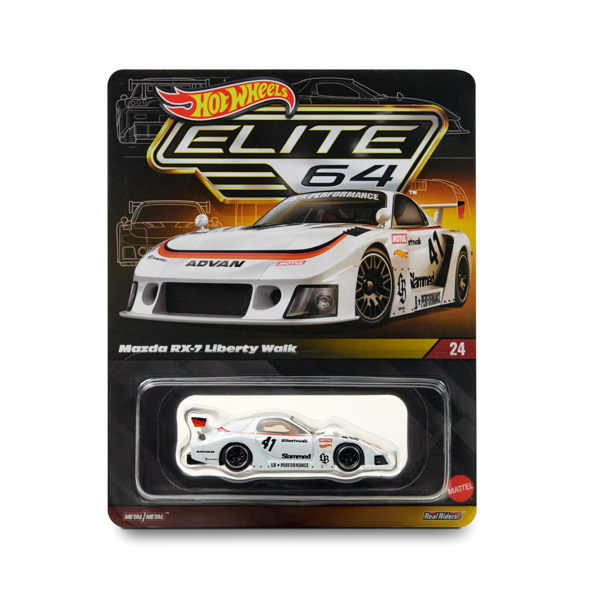 Hot Wheels Elite 1:64 Mazda RX-7 Liberty Walk