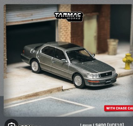 Tarmac Works 1:64 Lexus LS400 (UCF10) Flint Grey