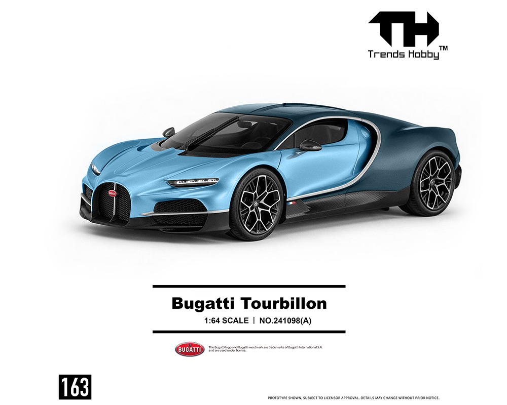 *PREORDEN* Trends Hobby 1:64 Bugatti Tourbillon Blue Atlantic