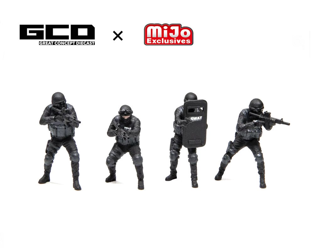 *PREORDEN* GCD 1:64 S.W.A.T. TACTICAL ARMOR VEHICLE CON FIGURAS - Imagen 2