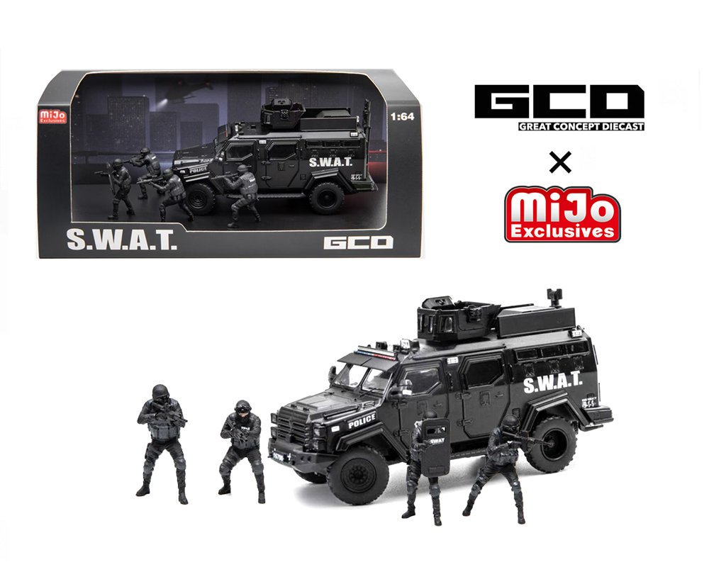 *PREORDEN* GCD 1:64 S.W.A.T. TACTICAL ARMOR VEHICLE CON FIGURAS