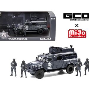 *PREORDEN* GCD 1:64 MEXICO POLICIA FEDERAL TACTICAL ARMOR VEHICLE CON FIGURAS
