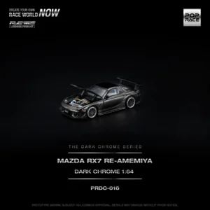 *PREORDEN*  Pop Race 1:64 Mazda RX-7 RE-AMEMIYA Dark Chrome
