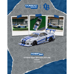 *PREORDEN* Tarmac Works 1:64 LB-ER34 Super Silhouette SKYLINE MGMINI Silver