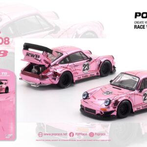 *PREORDEN* Pop Race 1/64 Porsche RWB930 Pink Pig