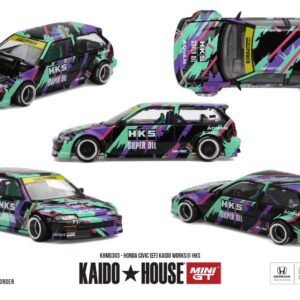 *PREORDEN* Kaido House x Mini GT 1:64 Honda Civic (EF) Kaido Works HKS