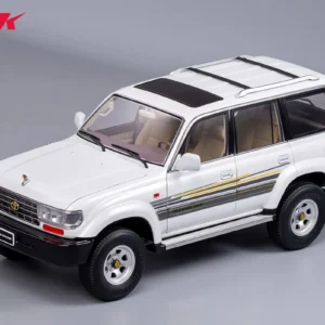 Kengfai 1:64 Toyota LC80 Burbuja Blanca