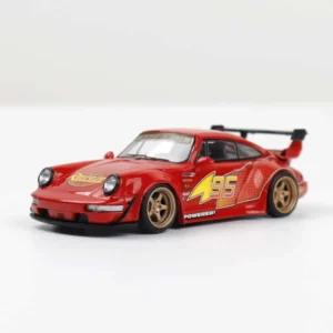 DEcode 1:64 Porsche RWB 964 Lightning McQueen
