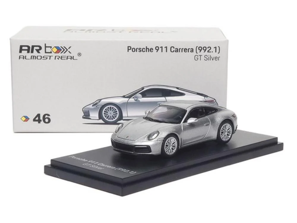 Almost Real 1:64 Porsche 911 Carrera 992.1 GT Silver - Imagen 2