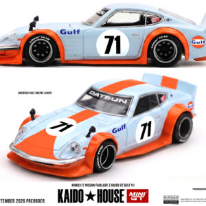 *PREORDEN* Kaido House x Mini GT Nissan Fairlady Z Kaido GT GULF V1 – Blue