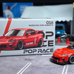 Pop Race 1:64 Enigma Exclusive Mazda RX8 Re-Amemiya Rojo