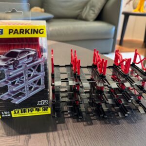 HJMX 1:64 Elevadores Modulares para 12 carros Rojo / Negro