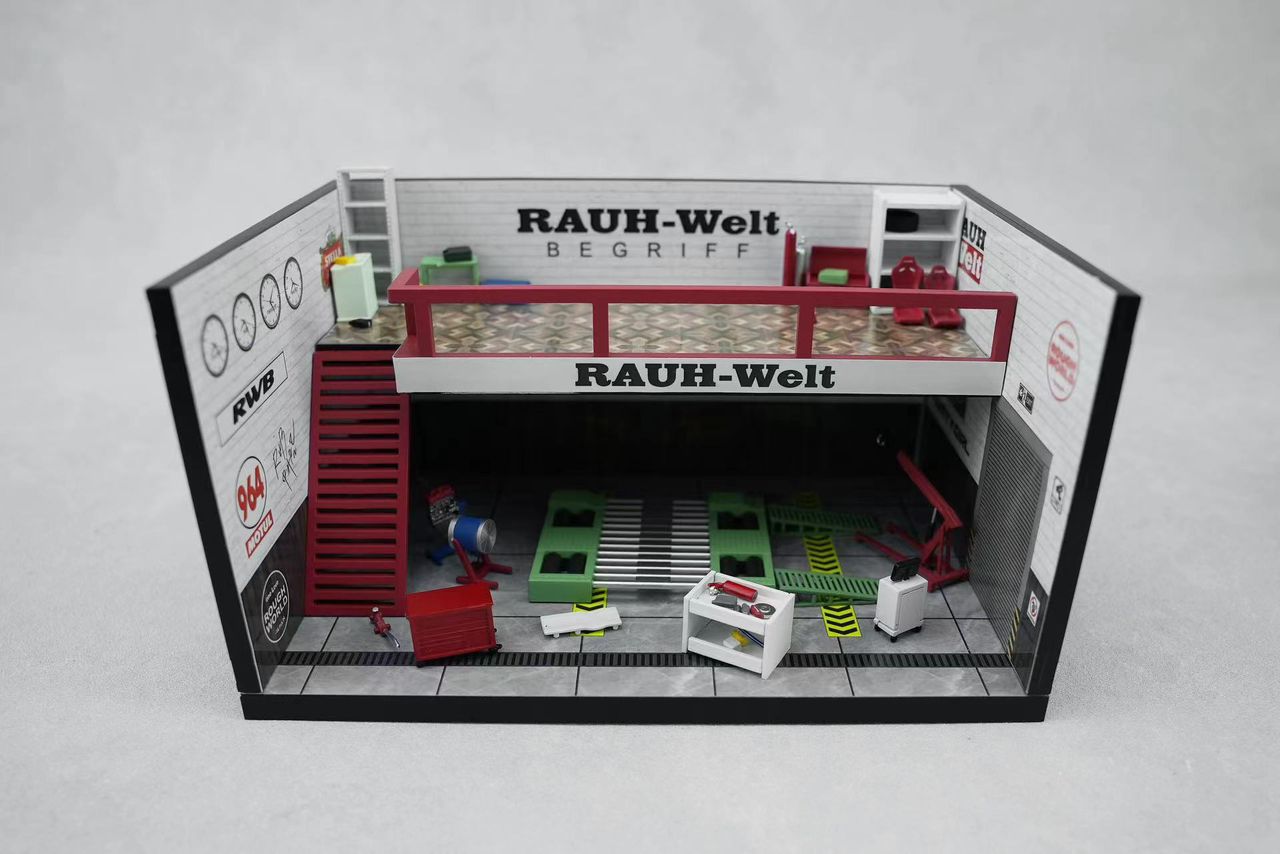 *PREORDEN* Motorhelix 1:64 Diorama Taller RWB Blanco