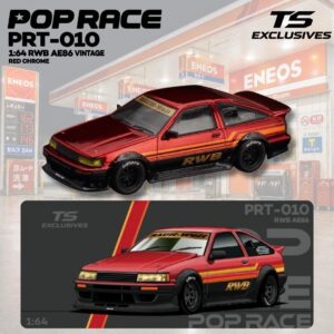 *PREORDEN* Pop Race 1:64 RWB AE86 Rojo Vintage Red Chrome