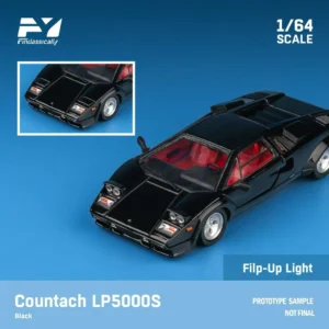 Finclassically 1:64 Lamborghini countach LP5000s Negro