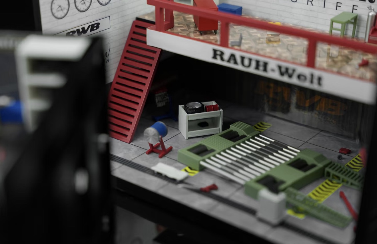 *PREORDEN* Motorhelix 1:64 Diorama Taller RWB Blanco - Imagen 2