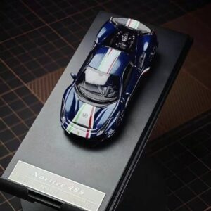 Ichiban Model 1:64 NOVITEC 488 Pista Piloti Azul